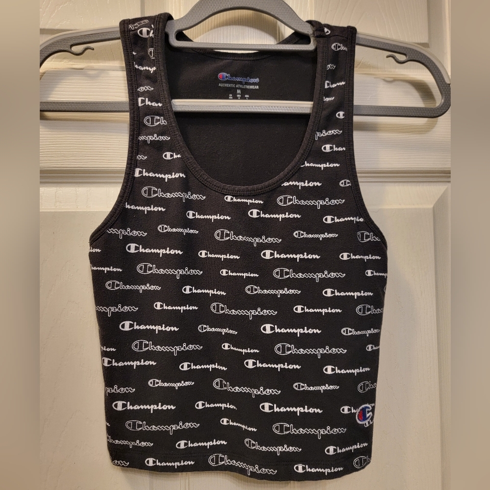 Champion Black & White Athletic Top Size Medium